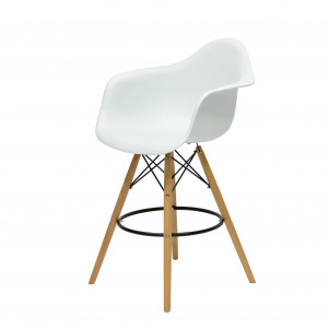 Барный стул Barneo N-153 BAR Eames style белый